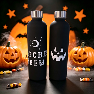 Botella de <span class=keywords><strong>Agua</strong></span> de PC de 800ml (27oz) para Halloween, con Logotipo Personalizado, Diseño de Fantasma, Calabaza y Jack-o'-lantern, Regalo Festivo, Taza Portátil para Beber, Venta al Por Mayor - Product Image 3
