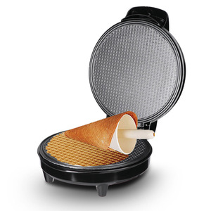 เครื่องทำแพนเค้กไฟฟ้า เครื่องทำเครปแบบไม่ติดกระทะ เครื่องทำวาฟเฟิลโคน สำหรับไอศกรีมและอาหารเช้า 220V 110V - Product Image 3