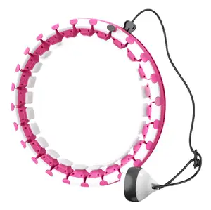 Custom Logo Fitness Adjustable Detachable Knots 2 in 1 Smart Weighted Massage Waist Hula Hoops for Kids and Women