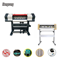 Imprimante éco-solvant compacte 70 cm XP600 I3200 et machine de découpe de contour 60 cm pour l'impression d'autocollants et d'étiquettes en vinyle pour covering automobile