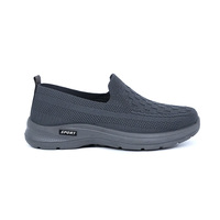 Zapatillas Casuales Transpirables para Hombre con Suela Gruesa, Tejido de Malla, Aumento de Altura, Suela Blanda, Estilo Mocasín para Primavera