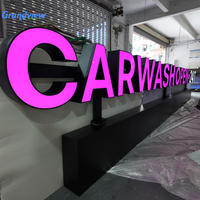 Letras de Canal LED 3D Personalizadas GRANDVIEW |   Letras Luminosas de Acrílico y Metal para Exteriores, Resistentes al Agua |   Garantía de 2 años |   Letreros 24/7
