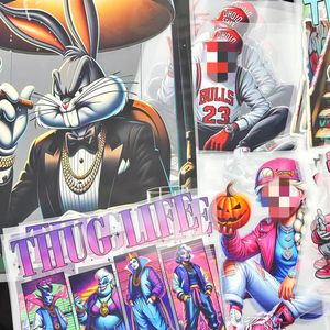 مخصصة عالية الجودة 3-22 بوصة لملصقات DTF الكرتون نقل الحرارة تصاميم الطباعة للملابس PET Plastisol المواد - Product Image 3