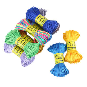 Mode noeud chinois <span class=keywords><strong>macramé</strong></span> cordon Bracelet tressé chaîne bricolage glands perles 2.0mm <span class=keywords><strong>Nylon</strong></span> cordon <span class=keywords><strong>fil</strong></span> - Product Image 1