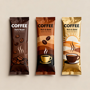 Sacchetti Personalizzati con Logo <span class=keywords><strong>per</strong></span> Tè, Proteine in Polvere e Caffè Istantaneo, Confezioni in Plastica a Tre Lati - Product Image 6