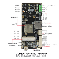Placa de Desarrollo LILYGO T-Vending ESP32-S3-WROOM-1, Módulo RS485 de Alta Velocidad, Compatible con WIFI y Bluetooth para Kits de Módulos SIM T-PCIE