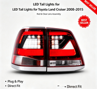 Geeignet für 2008-2015 Toyota Land Cruiser Auto LED-Rücklicht-Baugruppe Modifikation Bremslicht-Baugruppe