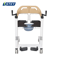 Chaise de transfert manuelle multifonctionnelle pour patient, capacité de charge de 150 kg, fauteuil roulant portable pour personnes âgées et handicapées