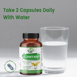 Cápsulas de Extracto de Hierba de San Juan de Marca Privada OEM, 0.3% de Hipericina, Suplemento para el Apoyo del Estado de Ánimo, Suplementos Calmantes - Product Image 4