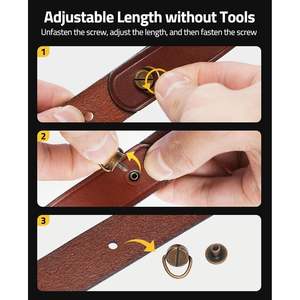 Cvlife Correa de cuero de 99 cm ajustable con eslabones giratorios extraíbles para deportes al aire libre - Product Image 2