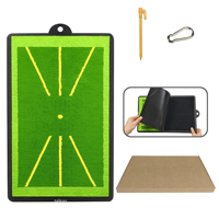 Kaiersn Mini Swing Path Mat Set New Upgraded Durable Replaceable Sequins Anti-slip Rubber Pad Golf Training Aids