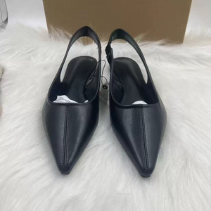 รองเท้าส้นเข็มแบบปลายแหลมสำหรับผู้หญิง พร้อมสายรัดข้อเท้าแบบจีบ - รองเท้าลำลองสำหรับใส่ในชีวิตประจำวัน ดีไซน์หรูหราสำหรับผู้หญิง - Product Image 3