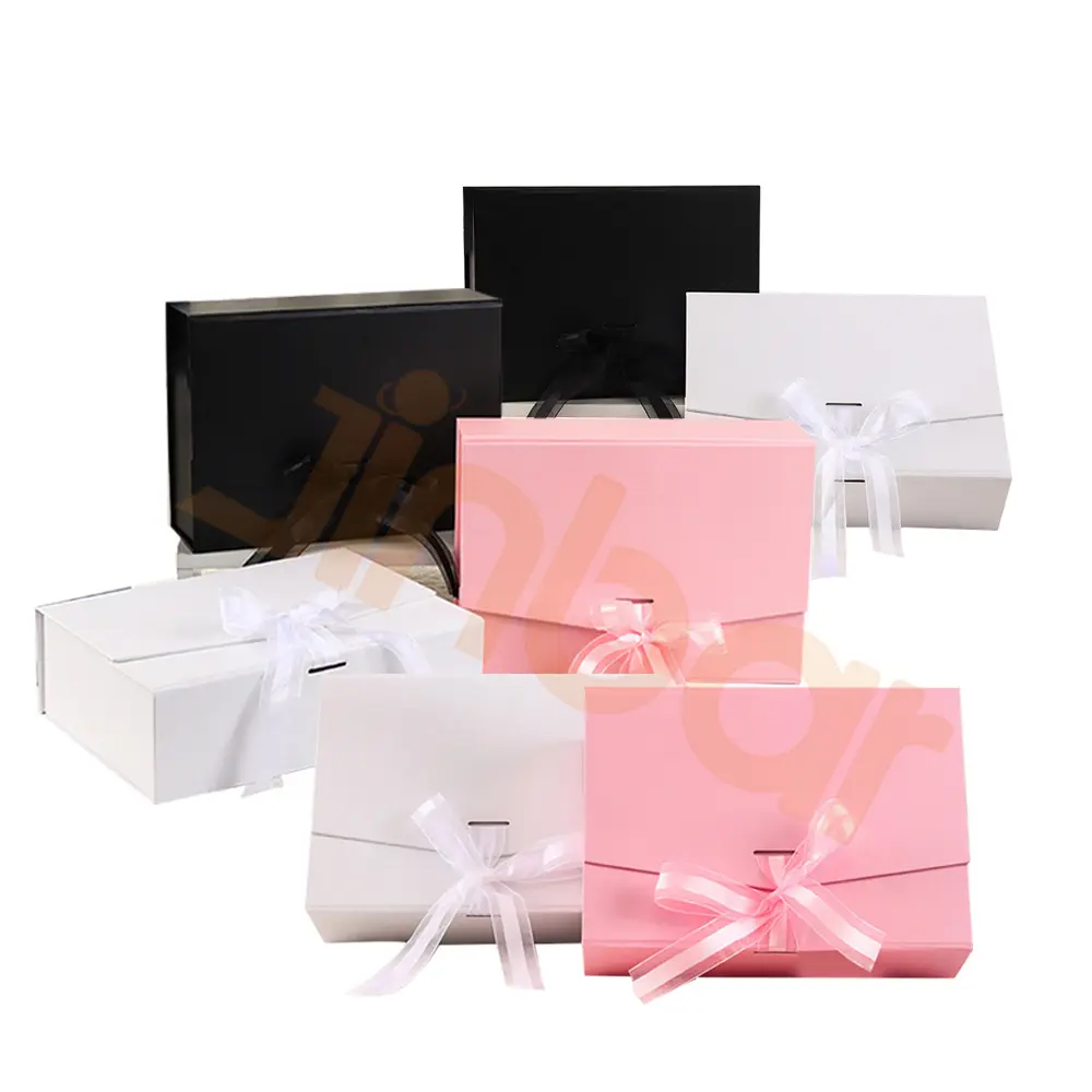 Regali unici creazioni a buon mercato scatole di gioielli all'ingrosso orecchino scatola regalo piccoli anelli scatola di carta con fiocco