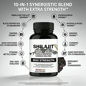Suplemento Natural Orgánico de Shilajit del Himalaya, Marca State-owned Capital, Shilajit Gold Ashwagandha, Cápsulas de Shilajit Puro - Product Image 5