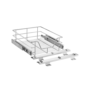 Kitchen Organizer Cabinet Systems Chrome <strong>Wire</strong> <strong>Basket</strong> <strong>Drawers</strong> Pull Out Metal <strong>Basket</strong> Storage <strong>Baskets</strong> - Product Image 3