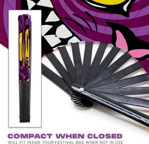 Abanico de mano grande de bambú con impresión personalizada, plegable, para fiestas, con diseño icónico, tipo Shade Bye, estilo chino - Product Image 5