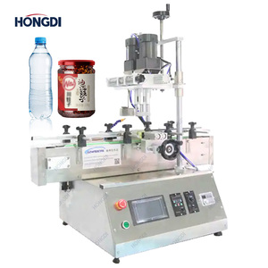 Electric Desktop High-Efficiency Stainless Steel Automatic Capping Machine for Plastic & Glass Bottles Customizable - Product Image 1