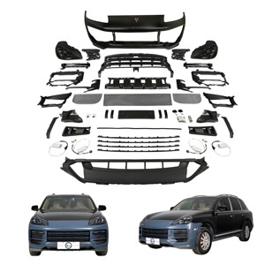 KM Brand <span class=keywords><strong>Cayenne</strong></span> 957 2007-2010 Modification de l'ancien au nouveau 9Y0.2 Turbo2025 Ensemble de pare-chocs avant + DRL + Phares matriciels 9Y0.1 - Product Image 1