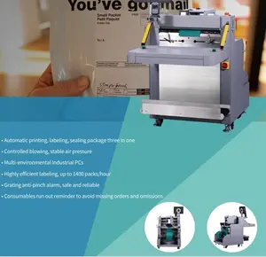 HPRT Ecommerce Fulfillment System Desktop Pré-ouvert Roll Bag PE Poly Packing Sealing Machine Auto Bagger