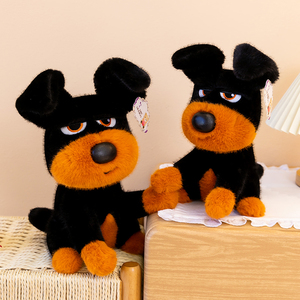 Juguete de Peluche de Perro Doberman <span class=keywords><strong>Rottweiler</strong></span> con Aspecto Dormilón, Venta al por Mayor de Fábrica, Juego de Regalo Personalizado OEM para Niños, Colección de Cumpleaños - Product Image 2