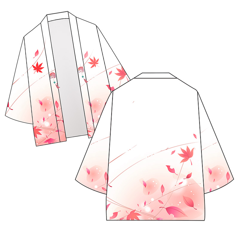 Factory customized Sublimation printing Haori Anime Tokyo T-shirt Japanese Style haori Customized Sublimation Printing Haori