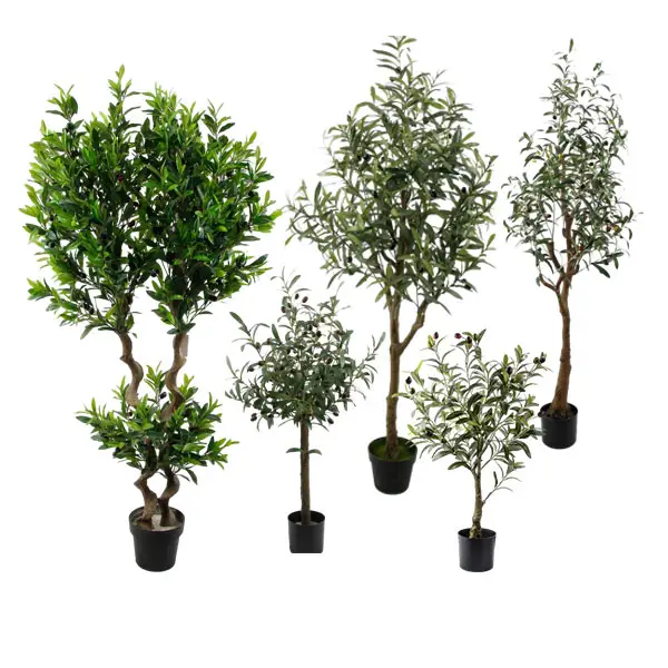 Senmasine plantes artificielles décor à la maison personnalisé faux jardin bonsaï 4ft 5ft 6ft 7ft grand intérieur extérieur faux oliviers