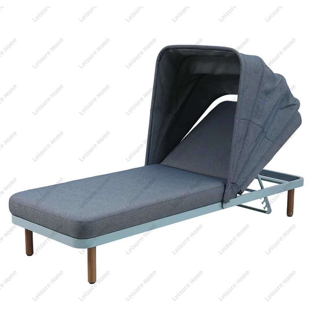 Outdoor Hotel Aluminium Pool Chaiselongue Swimmingpool White Lounge Chair Entspannender Sonnenschirm Flat Lying Pool Side Lounge Stühle