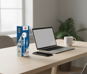 Auricolari cablati Wedohl In Ear con driver dinamico da 3,5 mm, struttura in plastica e metallo - Product Image 2