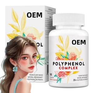 Julong OEM hữu cơ polyphenol phức tạp viên nang có chứa chất chống oxy hóa vitamin biotin và B12 vẻ đẹp polyphenol viên nang - Product Image 1