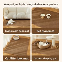 Tapis à gratter pour chat en sisal avec lit, lavable, durable, pour chats d'intérieur