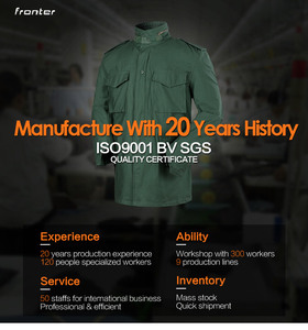 FRONTER <span class=keywords><strong>M65</strong></span> Outdoor Field Parka Jacket XXL Forro de seda antiestático transpirable Tejido Algodón Poliéster Estampado personalizable - Product Image 3