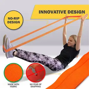 La versión 2019 de Material elástico impreso personalizado bandas de resistencia ejercicio genial para toneladas de ejercicios