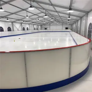 Sistema de pista de HIELO SINTÉTICO, pista de hielo para patio trasero, pista de hockey, tablero de salpicadero/valla de aluminio