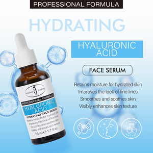 Private Label Hyaluronic Acid Hydrating Face <strong>Serum</strong> with Rosehip Oil Moisturizing <strong>Hydrated</strong> Skin Smooth Soothing Skin <strong>Serum</strong> Pump - Product Image 2