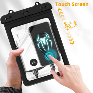 Funda de teléfono impermeable grande universal con cordón IPX8 <span class=keywords><strong>para</strong></span> tableta de natación, funda <span class=keywords><strong>para</strong></span> teléfono móvil, bolsa seca transparente de PVC, pantalla táctil <span class=keywords><strong>para</strong></span> Ipad Mini - Product Image 4