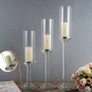 W-A0209 Portacandele <span class=keywords><strong>in</strong></span> <span class=keywords><strong>Vetro</strong></span> di Alta Qualità, Portacandele Girevole da Terra <span class=keywords><strong>in</strong></span> Cristallo per Cene a Lume di Candela e Matrimoni - Product Image 3