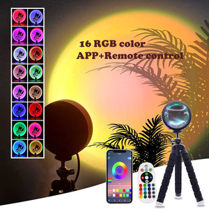 Lampada di proiezione al <span class=keywords><strong>tramonto</strong></span> a triangolo regolabile di vendita calda lampada a luce di <span class=keywords><strong>tramonto</strong></span> a Led in lega di alluminio a cambiamento di colore - Product Image 6