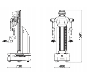 Plateforme robotique mobile à double bras de 5 kg avec prise en charge ROS2 pour la recherche scientifique et l'éducation - Product Image 5