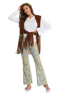 Costume d'Halloween Femme Costume de scène amérindien Costume de performance de cosplay indien - Product Image 5