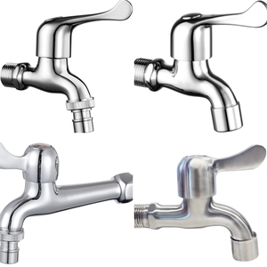 Robinet mural LESSO pour <span class=keywords><strong>machine</strong></span> à <span class=keywords><strong>laver</strong></span>, robinet de lavabo domestique, robinet d'<span class=keywords><strong>eau</strong></span> froide simple à ouverture rapide, robinet allongé - Product Image 4