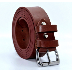 Cinturón Casual Reversible Ajustable para Hombre de Cuero Vacuno Genuino con Hebilla de Acero - Hecho en Pakistán - Product Image 1