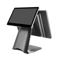 Moule privé 15.6 pouces double écran tactile POS Machine caisse enregistreuse avec technologie tactile capacitive à double affichage