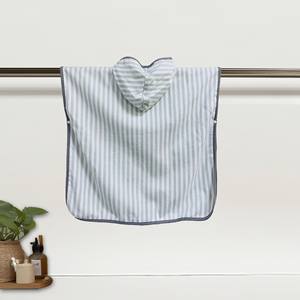 Serviette à capuche pour bébé 100% coton - <span class=keywords><strong>Cape</strong></span> <span class=keywords><strong>de</strong></span> <span class=keywords><strong>bain</strong></span> rayée douce et confortable pour garçons et filles, parfaite pour les journées à la <span class=keywords><strong>plage</strong></span> en famille - Product Image 4