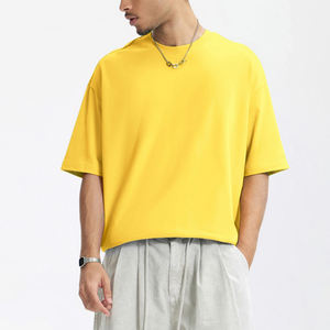 Camiseta Extra Grande para Hombre de Alta Calidad, 380g, 100% Algodón, Cuello Redondo, Diseño Liso, Manga Corta, Transpirable - Product Image 5