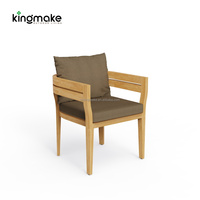 Ensemble de meubles de salle à manger d'extérieur modernes et imperméables pour balcon, table et chaises en bois, ensemble de tables à manger en teck pour patio