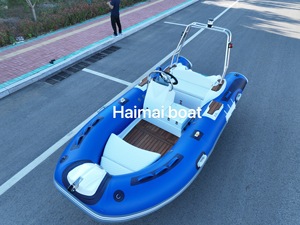 Bote Rígido de Fibra de Vidrio RIB360 de 11.8 pies con Certificación CE, Yate Deportivo de Alta Velocidad para Pesca, Navegación y Actividades al Aire Libre, Hypalon PVC - Product Image 4