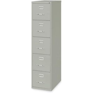Alera HVF1562LG Archivador vertical económico de cinco cajones, color gris claro, cajones tamaño carta, 15 x 26.5 x 61.37 - Product Image 4