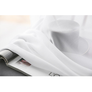 Cortinas de Hilo de Diamante Blanco Natural Blanqueado, con Bolsillo para Varilla, Abertura Bipartida Izquierda y Derecha, Translúcidas para Sala de Estar - Product Image 5