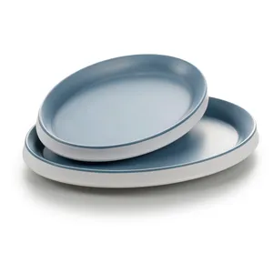 Nuovo disegno ristorante rotondo melamina piatto <span class=keywords><strong>blu</strong></span> <span class=keywords><strong>set</strong></span> - Product Image 1
