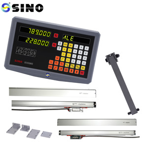 Sino <strong>2</strong> <strong>Axis</strong> Dro <strong>Digital</strong> <strong>Readout</strong> and Scale 1 Micron Linear Scale with Dro for <strong>Lathe</strong> Machines - Product Image 1
